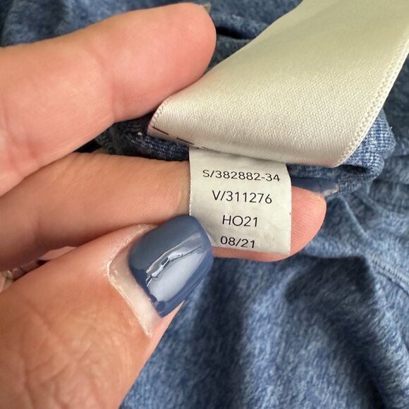 Athleta Uptempo Hoodie Sweatshirt Chrome Blue/ Light Chrom Small #A1157 - Picture 6 of 8